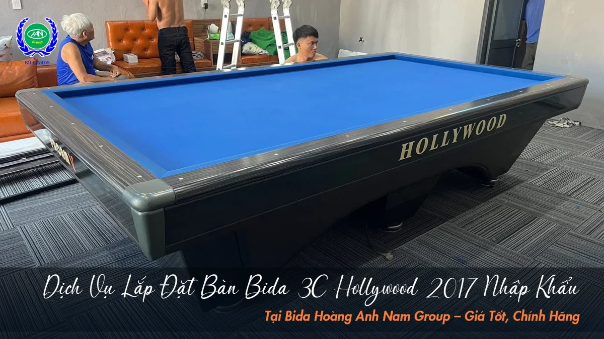 Trải nghiệm dịch vụ lắp đặt bàn bida tại Bida Hoàng Anh Nam Group