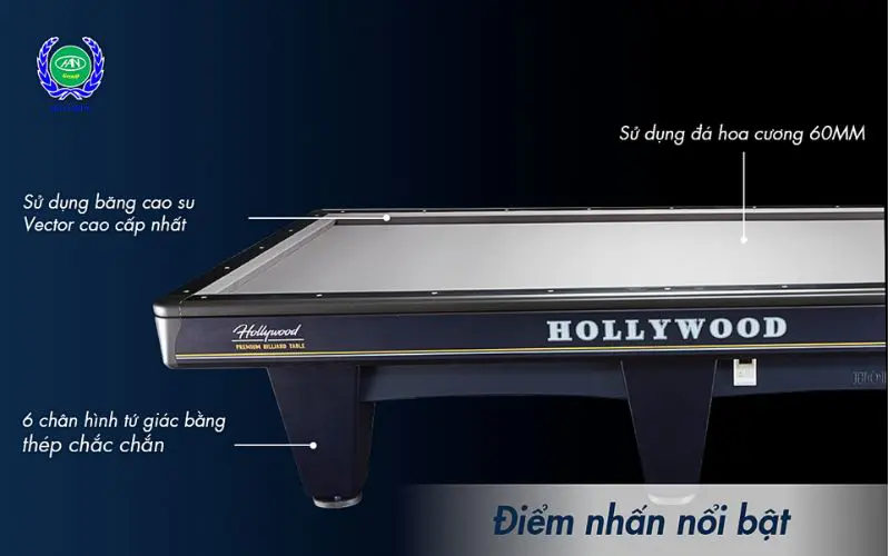 Điểm nhấn của bàn bida 3c Hollywood Olympique