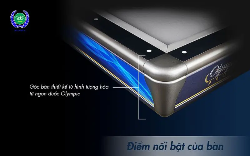 Hình ảnh góc bàn được thiết kế độc quyền của bàn