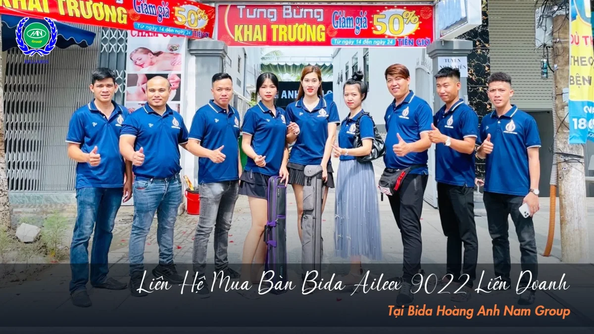 Liên hệ ngay để đặt mua bàn Aileex 9022 liên doanh chính hãng | Bida Hoàng Anh Nam Group