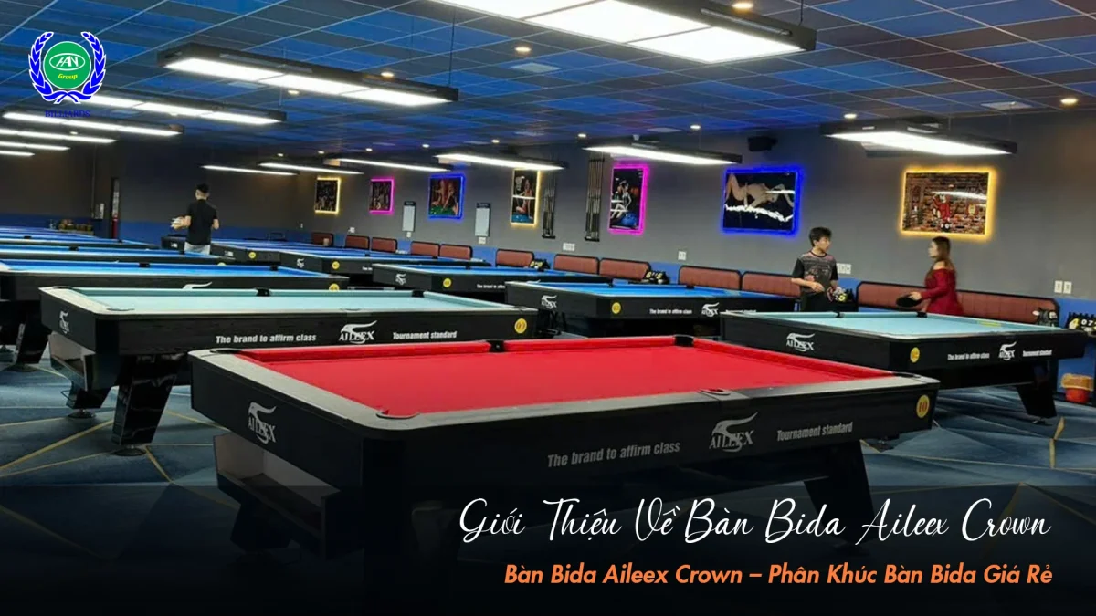 Vì sao Aileex Crown là mẫu bàn được ưa chuộng trong phân khúc bình dân? | Bida Hoàng Anh Nam Group