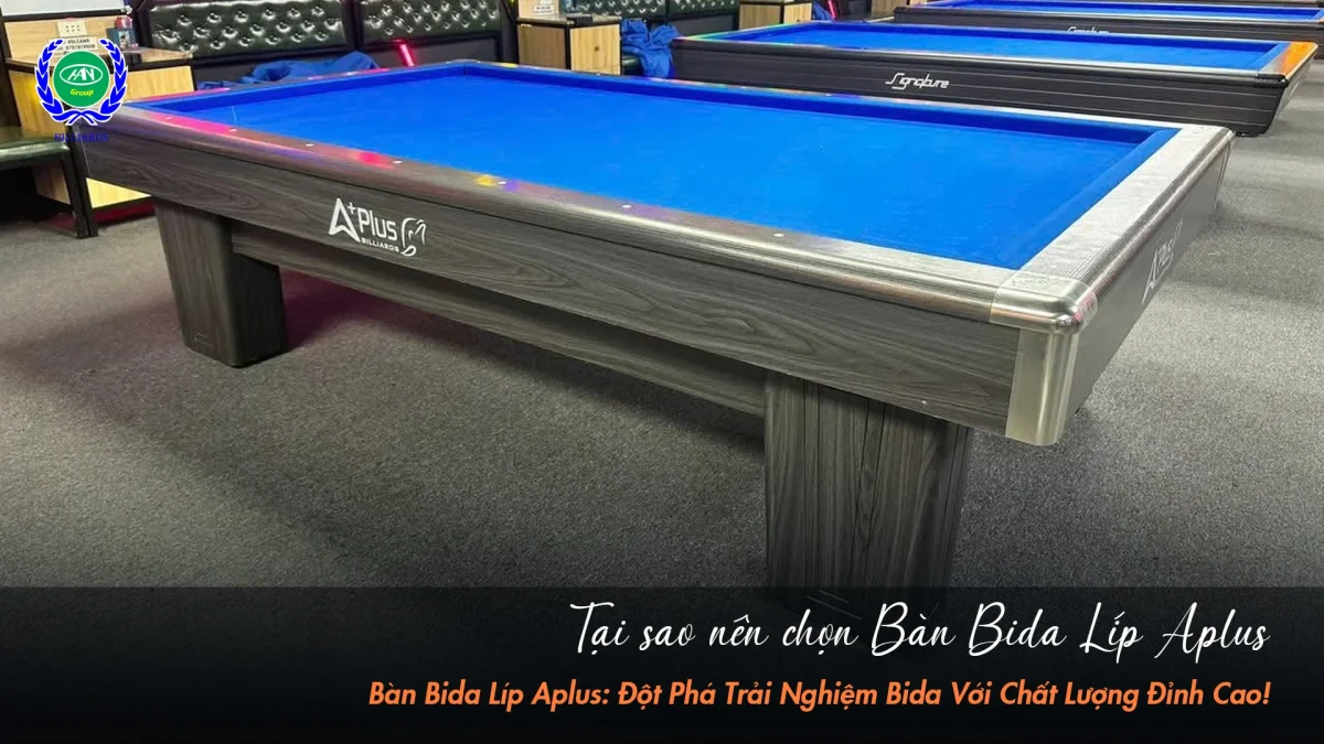 Bàn bida líp Aplus có đáng để đầu tư? | Bida Hoàng Anh Nam Group