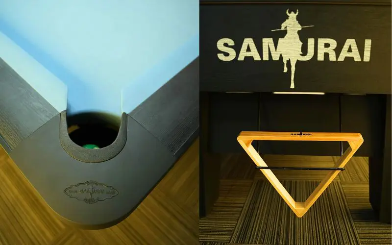 Góc và thành bàn Bida lỗ Samurai Meta
