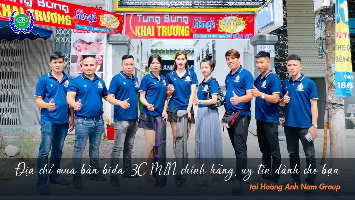 Địa chỉ mua bàn bida 3C MIN chính hãng, uy tín dành cho bạn | Bida Hoàng Anh Nam Group