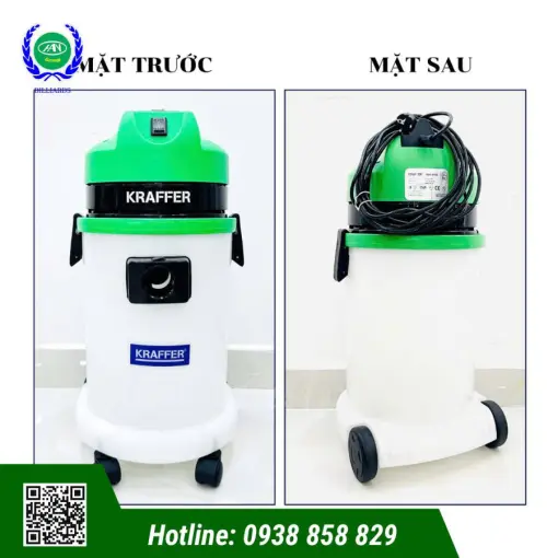 MÁY HÚT BỤI KRAFFER KF130_THÙNG NHỰA - Ảnh 3
