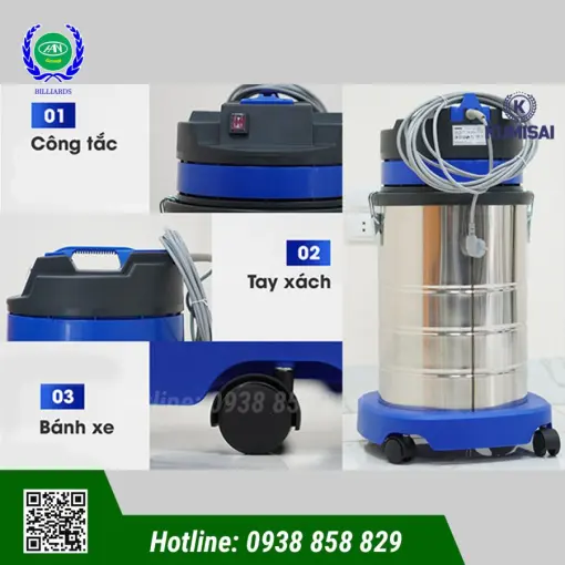 MÁY HÚT BỤI CÔNG NGHIỆP KUMISAI KMS 30A - Ảnh 3