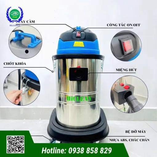 MÁY HÚT BỤI CÔNG NGHIỆP HICLEAN HC 40CE - Ảnh 3