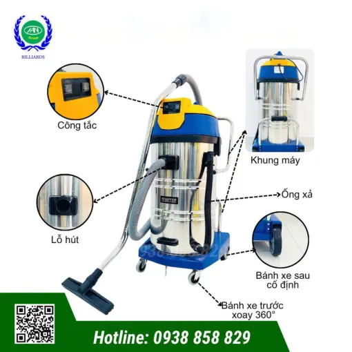 MÁY HÚT BỤI CÔNG NGHIỆP KRAFFER KF280 - Ảnh 3