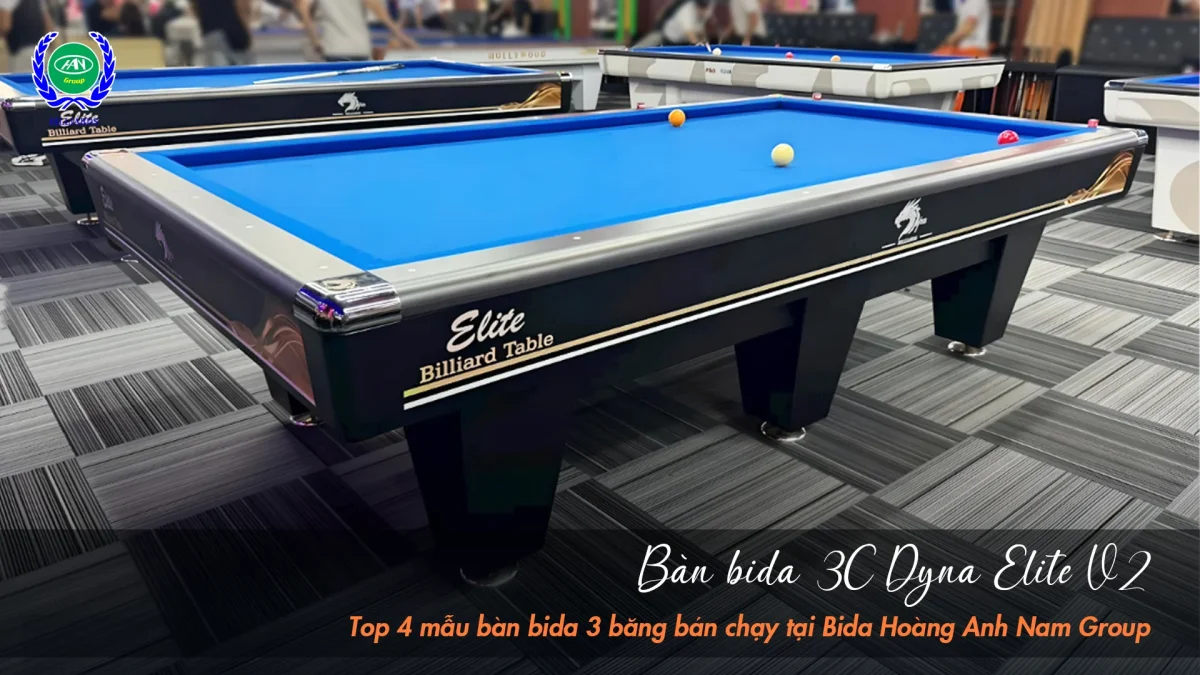 Bàn bida 3C DYNA ELITE V2 | Bida Hoàng Anh Nam Group