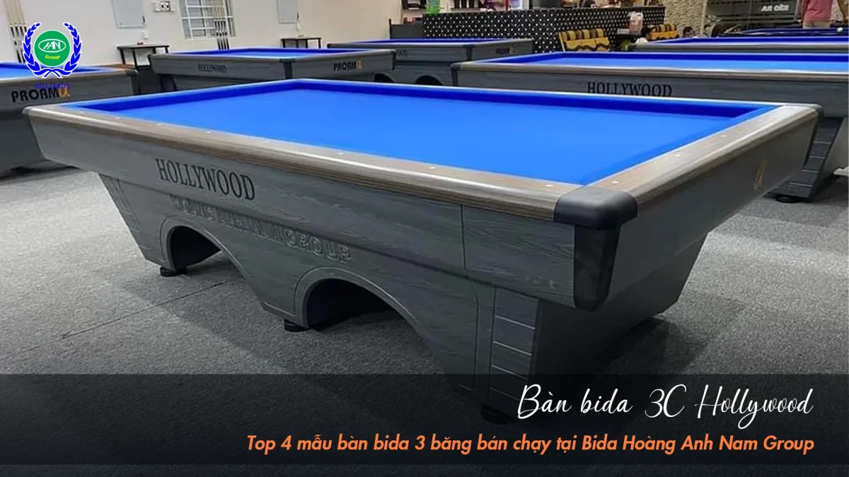 Bàn bida 3C Hollywood | Bida Hoàng Anh Nam Group