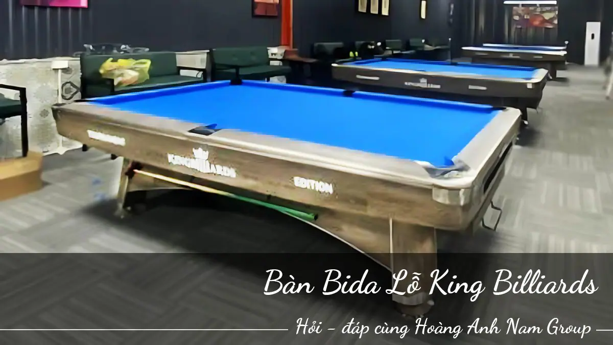 Bàn bida lỗ King Billiards 9023 Premium | Bida Hoàng Anh Nam Group