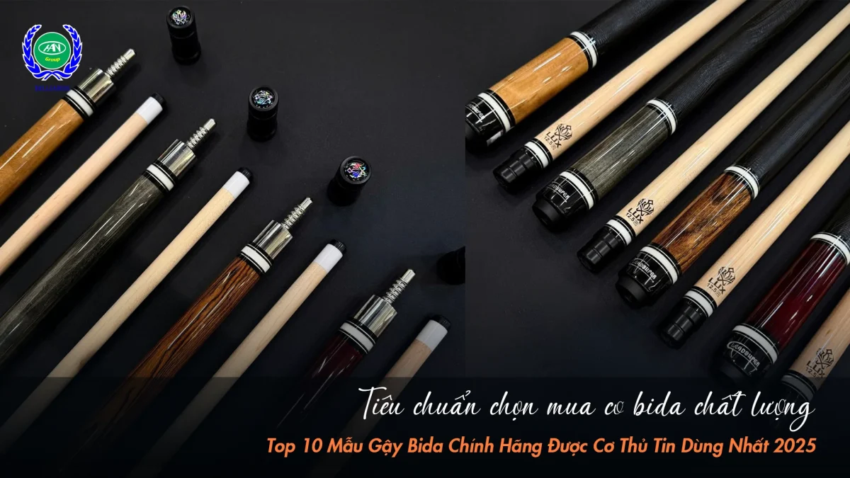 Hướng dẫn chọn cơ bida phù hợp cho người mới | Bida Hoàng Anh Nam Group