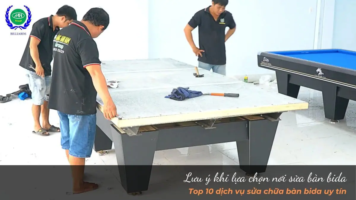 Tân trang bàn bida giúp gia tăng tính thẩm mỹ cho không gian của bạn