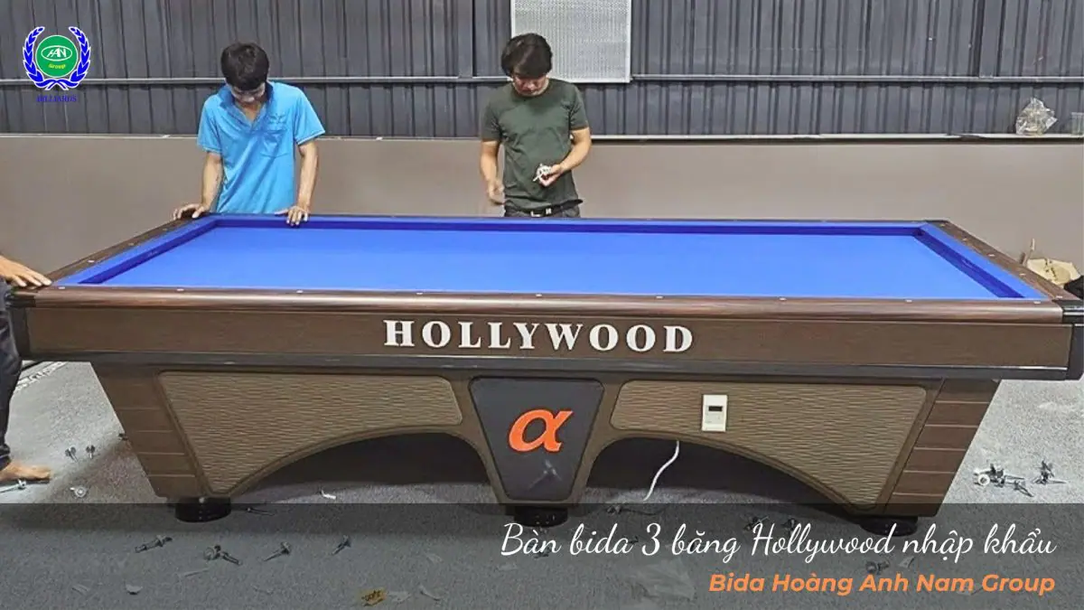 Bàn bida 3 băng Hollywood nhập khẩu