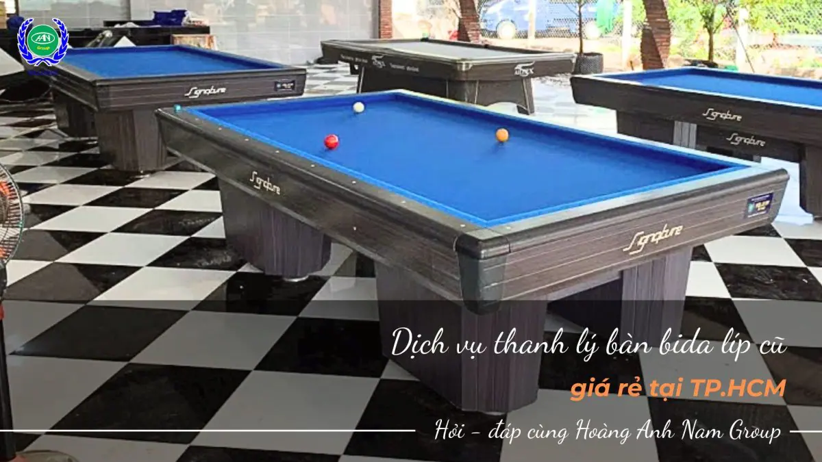 Mua bàn bida líp thanh lý giá rẻ uy tín ở TP.HCM