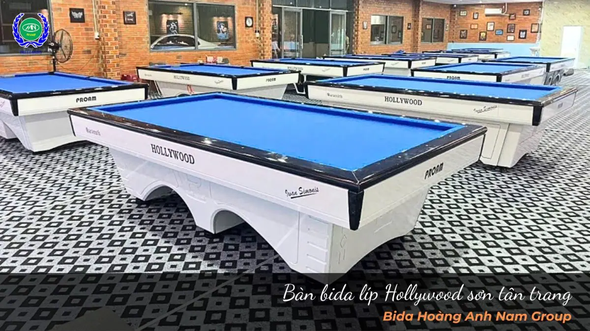 Bàn bida Hollywood sơn tân trang